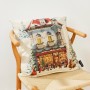 Housse de coussin Muaré Christmas City 50 x 50 cm