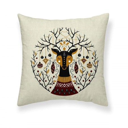 Housse de coussin Muaré Christmas Deer 50 x 50 cm