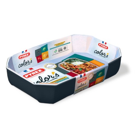 Plat à Gratin Pyrex Gris (33 x 22 cm)