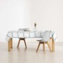 Mantel resinado antimanchas Muaré White Christmas 200 x 180 cm