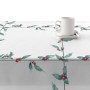 Mantel resinado antimanchas Muaré White Christmas 100 x 200 cm