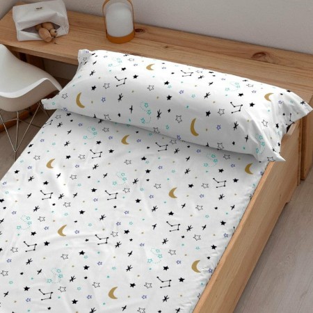 Drap housse Kids&Cotton Dayton Multicouleur 105 x 200 cm