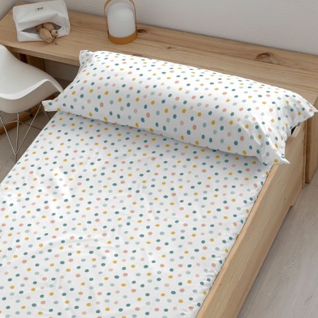 Drap housse Kids&Cotton Kibo Multicouleur 70x140 cm