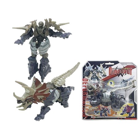 Super Robot Transformable 22 x 24,5 x 7 cm Dinosaure