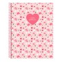 Libreta Vicky Martín Berrocal In bloom Rosa A4 120 Hojas