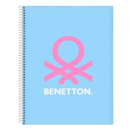 Carnet Benetton Spring Bleu ciel A4 120 Volets