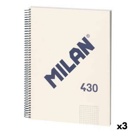 Libreta Milan 430 Beige A4 80 Hojas (3 Unidades)