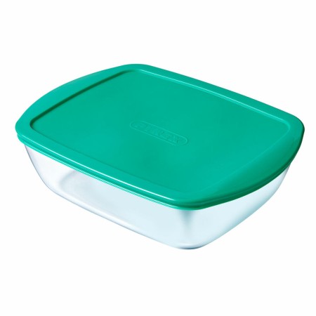 Boîte à lunch Pyrex Cook & Store Verre Turquoise (23 x 16 x 6 cm)