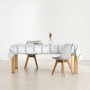 Nappe enduite antitache Muaré White Christmas 100 x 140 cm
