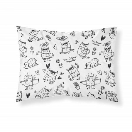 Funda de almohada Ripshop Monstre black 45 x 110 cm