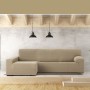 Housse pour chaise longue accoudoir long gauche Eysa JAZ Beige 180 x 120 x 360 cm