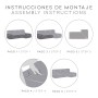 Funda para chaise longue de brazo largo derecho Eysa JAZ Gris 180 x 120 x 360 cm