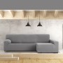 Funda para chaise longue de brazo largo derecho Eysa JAZ Gris 180 x 120 x 360 cm