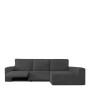 Funda para chaise longue de brazo largo derecho Eysa JAZ Gris oscuro 180 x 120 x 360 cm