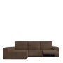 Housse pour chaise longue accoudoir long gauche Eysa JAZ Marron 180 x 120 x 360 cm