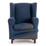 Housse de fauteuil Eysa TROYA Bleu 80 x 100 x 90 cm