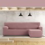 Funda para chaise longue de brazo corto derecho Eysa JAZ Rosa 120 x 120 x 360 cm