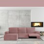 Housse pour chaise longue accoudoir long gauche Eysa JAZ Rose 120 x 120 x 360 cm