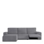 Housse pour chaise longue accoudoir long gauche Eysa JAZ Gris 120 x 120 x 360 cm