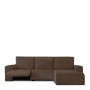 Housse pour chaise longue accoudoir court droit Eysa JAZ Marron 120 x 120 x 360 cm