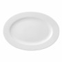 Assiette plate Ariane Prime Ovale Céramique Blanc (22 x 20 cm)