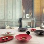 Assiette plate Ariane Antracita Triangulaire Céramique Rouge (Ø 29 cm)
