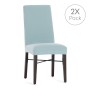 Housse de Chaise Eysa BRONX Aigue marine 50 x 55 x 50 cm 2 Unités