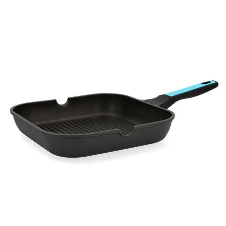 Poêle à Grilller avec Rayures Bidasoa Studio Noir Métal (28 cm)