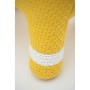 Jouet Peluche Crochetts AMIGURUMIS MINI Jaune Cheval 38 x 42 x 18 cm