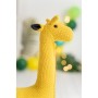 Jouet Peluche Crochetts AMIGURUMIS MINI Jaune Girafe 53 x 55 x 16 cm