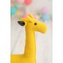 Jouet Peluche Crochetts AMIGURUMIS MINI Jaune Girafe 53 x 55 x 16 cm