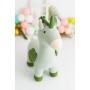 Jouet Peluche Crochetts AMIGURUMIS MAXI Vert Licorne 98 x 88 x 33 cm