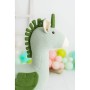 Jouet Peluche Crochetts AMIGURUMIS MAXI Vert Licorne 98 x 88 x 33 cm