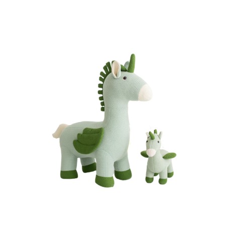 Peluche Crochetts AMIGURUMIS PACK Verde Unicornio 51 x 26 x 42 cm 98 x 33 x 88 cm 2 Piezas