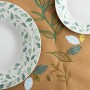 Assietes Quid Hiedra Porcelaine Blanc Vert (18 Pièces)