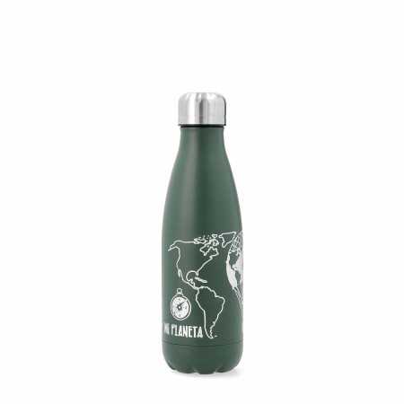 Bouteille Bidasoa Miplaneta Thermos Métal Vert (0,35 L)