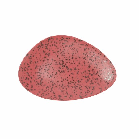Assiette plate Ariane Oxide Triangulaire Céramique Rouge (Ø 29 cm)