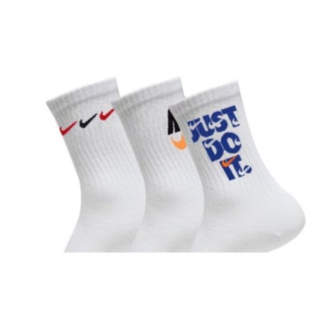 Calcetines Deportivos Nike EVERYDAY PLUS CUSHIONED DH3822 902 Blanco