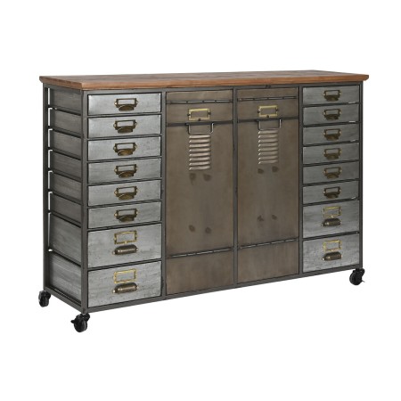 Cajonera Home ESPRIT Metal Abeto Vintage 123 x 34 x 83,5 cm
