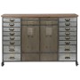 Cajonera Home ESPRIT Metal Abeto Vintage 123 x 34 x 83,5 cm