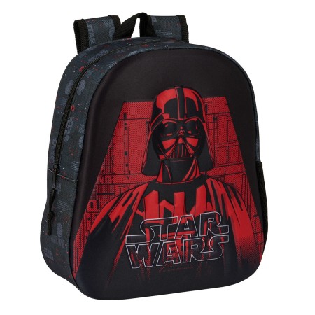 Mochila Infantil 3D Star Wars Negro 27 x 33 x 10 cm