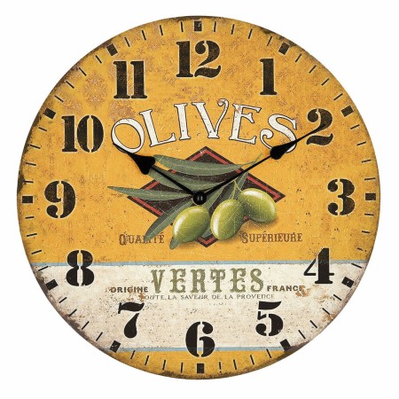 Horloge Murale Quid Olives Bois (34 cm)