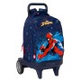 Mochila Escolar con Ruedas Spider-Man Neon Azul marino 33 X 45 X 22 cm