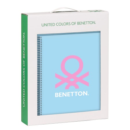 Set de Papelería Benetton Spring Celeste 2 Piezas