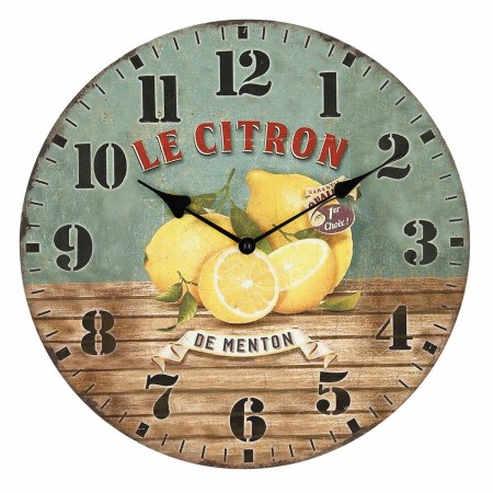 Horloge Murale Quid Le Citron Bois (34 cm)