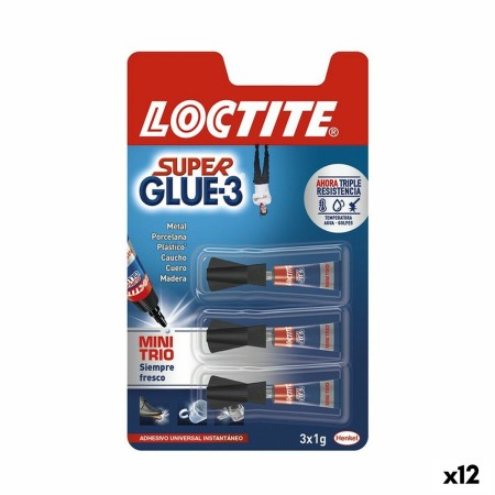 Adhésif instantané Loctite Super Glue-3 Mini (12 Unités)