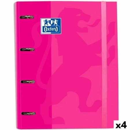 Carpeta de anillas Oxford Classic Fucsia A4+ (4 Unidades)