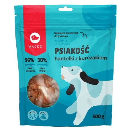 Snack pour chiens Maced Dumbbells Poulet 500 g