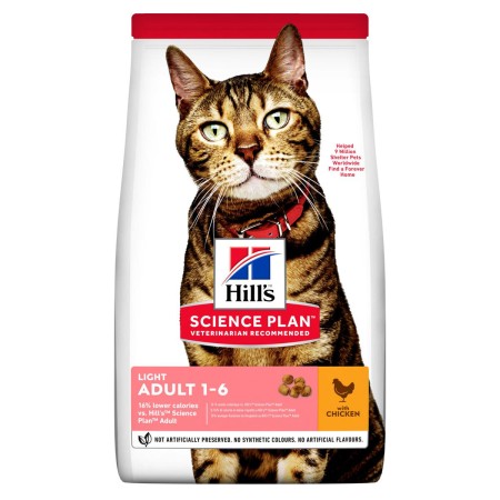 Aliments pour chat Hill's SP adult light Adultes