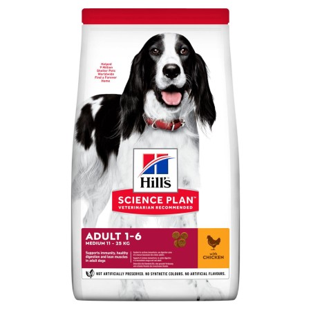 Pienso Hill's Science Plan Canine Adult Medium Adulto Pollo 14 Kg